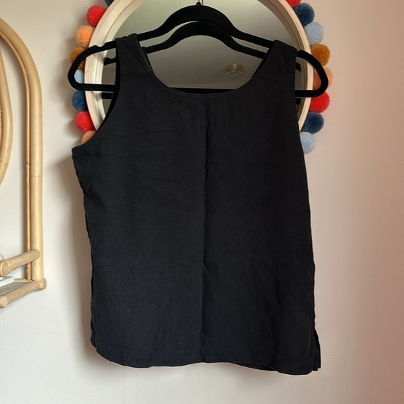 Vintage Tommy Bahama 100% Silk Black Tank Top - Picture 4 of 6